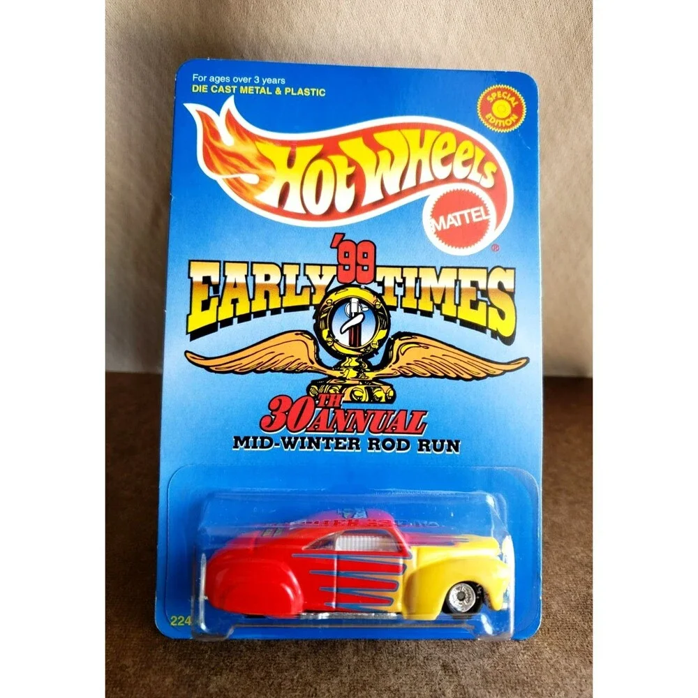 1999 Hot Wheels TAIL DRAGGER Red '99 EARLY TIMES 30Th. Annual Mid Winter Rod Run